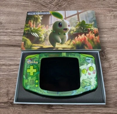 Nintendo Chikorita Pokemon Complete Shell Kit Game Boy Advance Housing GBA - Image 1 of 3