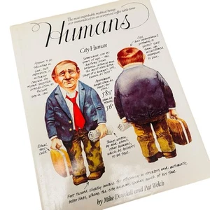 Humans by Mike Dowdall & Pat Welch 1st Edition 1983 Coffee Table Book - Imagen 1 de 6