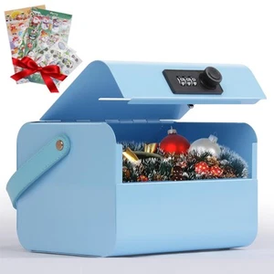 Small Kids Cash Box with Lock&Slot, Kids Piggy Bank with Stickers for Girls B... - Picture 1 of 7
