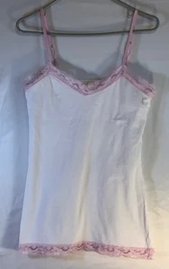 no boundries women's tank top pink size Small lace trim babydoll y2k boho fairy - Picture 1 of 10