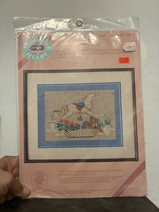 Dimensions From The Heart Antique Horse Counted Cross Stitch Kit #53525 Vtg 1988 - Picture 1 of 4