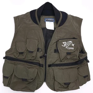 G.Loomis Fishing Vest Mens Medium Green Utility Pocket Fly Steelhead READ - Picture 1 of 7
