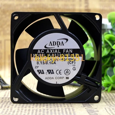 100% Test 1pc ADDA AA8381HB-AW 8CM 8038 110V 0.13A 2-wire Cooling Fan - Image 1 of 2