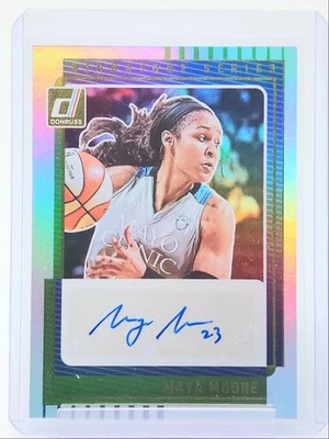 MAYA MOORE 2025-26 DONRUSS WNBA SIGNATURE SERIES HOLO AUTO Q4147 - Image 1 of 2