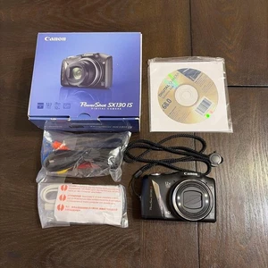 Canon PowerShot SX130 IS Compact Digital Camera 12 1 MP 12x Zoom HD Video - Picture 1 of 9