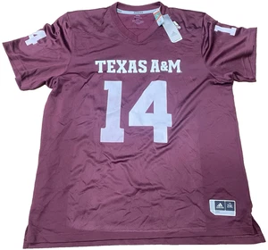 Camiseta deportiva de jugador de réplica de fútbol americano Adidas 2xl XXL Texas A&M NCAA Johnson #14 para hombre - Imagen 1 de 19