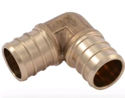 Lot Of 3 SharkBite 3/4 Inch Crimp 90 Degree Elbow Brass Plumbing Fitting - Image 1 of 2