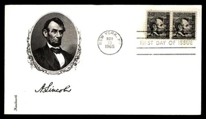 Mayfairstamps US FDC 1965 Abe Lincoln First Day Cover aau_27695 - Picture 1 of 2