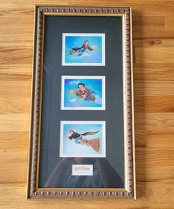 Harry Potter Sorcerer's Stone- 3 Matted Prints in 14x24 Frame Warner Bros 2000 - Picture 1 of 8