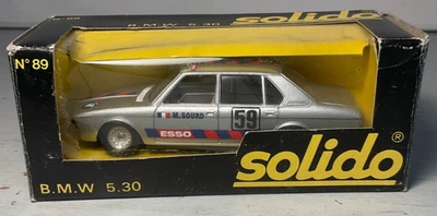 Литая под давлением серебристая модель гоночного автомобиля Solido France BMW 530 NO89 1:43 в оригинальной коробке - Изображение 1 из 4