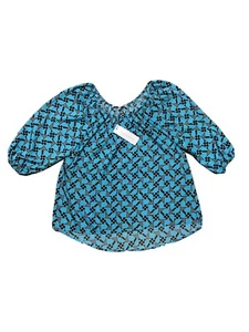 Neu mit Etikett Collective Concepts for Stitch Fix "Greer Geo Print Bauernbluse" Small - Bild 1 von 4