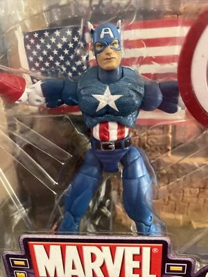 Figura de acción Toy Biz Marvel Legends 2002: serie 1 Capitán América 6"  Foto 1 de 3
