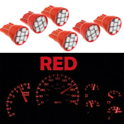 Gauge Cluster LED Dashboard Bulbs Bright Red For Chevy GMC 00-02 Silverado Truck - Image 1 of 4