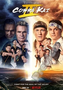 Movie Posters Cobra Kai Karate Kid Wall Art Picture Print Film Wall Poster A4