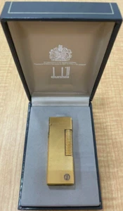Dunhill Rollagas encendedor dorado con caja - Imagen 1 de 10