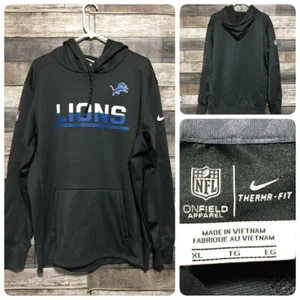 Nike On Field Detroit Lions NFL Sudadera con Capucha Para Hombre XL Gris Pullover N6 - Imagen 1 de 8