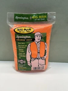 Remington Blaze Orange Safety Vest Size 52-64”Chest And 1 M-L Big Man Hunting - Picture 1 of 8