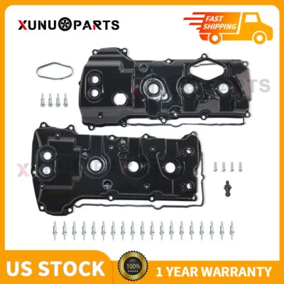 LH & RH Aluminum Valve Covers Set for 2013-2016 Ford F-150 15-17 Expedition 3.5L - Image 1 of 4