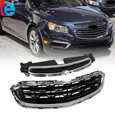 Parrilla delantera superior + inferior cromada para Chevy Cruze Limited 2015 2016 Foto 1 de 4