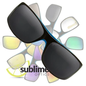 UV400 Black (Dark Grey) NON POLARIZED Replacement Lenses For Oakley Sideways - Picture 1 of 5