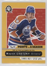 2017-18 O-Pee-Chee Retro Top 10 Points in a Season Wayne Gretzky #T-2 HOF