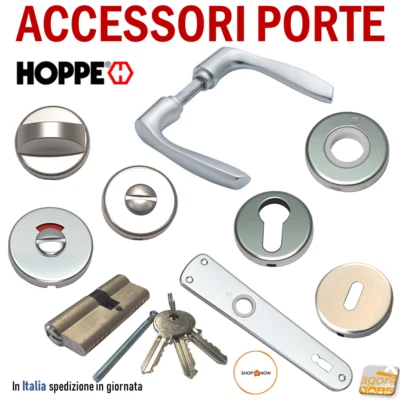 ROSETTA PORTA BOCCHETTA LIBERO/OCCUPATO WC X BAGNO SICUREZ BAMBINI HOPPE ARGENTO - Immagine 1 di 4