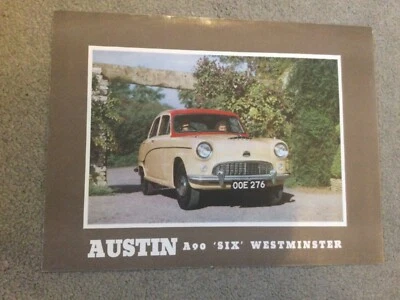 Austin A90 Six Westminster brochure pub no 1153 in VGC   Bi53 - Image 1 of 3
