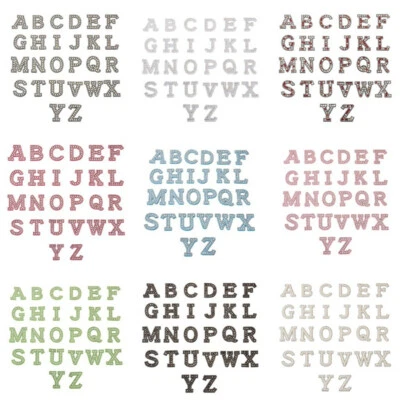 1set Iron on Letters A-Z Applique Sew on Patches Embroidered with Rhinestone - Image 1 of 4