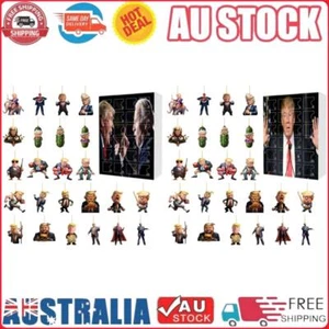 Advent Calendar 2024 Christmas Trump Ornament Xmas Hanging Tree Decorations (D) - Picture 1 of 6