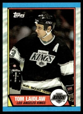 1989-90 Topps #34 Tom Laidlaw Los Angeles Kings - Image 1 of 2