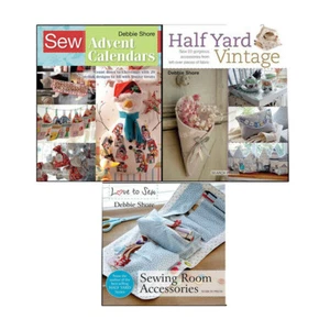 Sew Advent Calendars,Love to Sew,Half Yard Vintage 3 Books Set Debbie Shore Pack - Picture 1 of 4