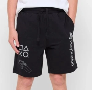Boys size 14 Black Playstation cotton shorts pockets NEW - Bild 1 von 4