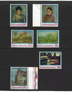 ART MORET.-PEISAJ.-JEANNE.-FATA.- HONFLEUR.- {6} RUMANIA 1974 - Imagen 1 de 2