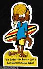 "STOKED" at Jacks Surf Shop USA Surfboard Sticker Decal CAR TRUCK WOODY SURFING