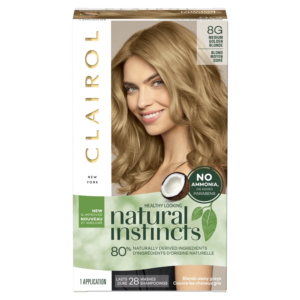 Clairol Natural Instincts 8g Medium Golden Blonde 1 Each