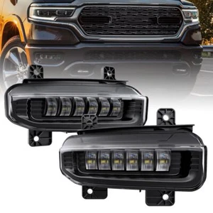 LED Fog Lights Assembly For 2019 2020 2021 2022 2023 Ram 1500 2500 3500 Pickup - Picture 1 of 6