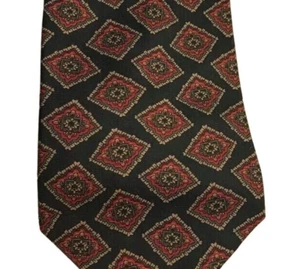 #1210 VTG CARLOS TOMASINI SILK WOVEN PRINT NECKTIE 55X4 - Picture 1 of 5