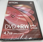 TDK DVD+RW 4.7 GB 1-4x Speed DVD Case Single Sided DVD Rewritable New and Sealed