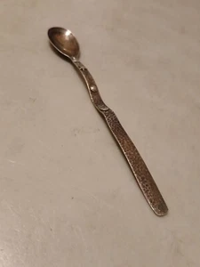 VERY UNUSUAL VINTAGE STERLING COCKTAIL STIRRER SPOON HAMMERED STAR MOON SUN - Picture 1 of 9