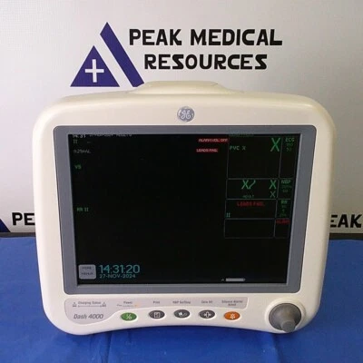 Monitor de paciente GE Dash 4000 - reacondicionado y probado Foto 1 de 4