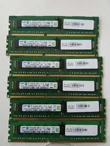 6-4GBGenuine Cisco M393B5270DH0-YH9 4GB 1RX4 PC3L-10600R DDR3 Memory 15-13542-01 - Picture 1 of 9