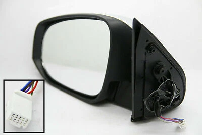 Black LEFT Side View Mirror W Indicator For Toyota Hilux Revo Pickup 2015-2019 - Imagem 1 de 4