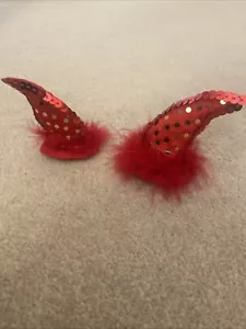 Red Clip On Devils Horns, Party, Fancy Dress - Picture 1 of 4