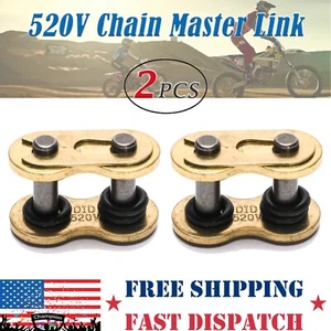 2PCS O-Ring 520V Chain Connecting Master Link For -/ Yamaha Suzuki Kawasaki - Picture 1 of 6