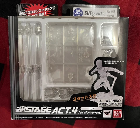 Bandai TAMASHII NATIONS Stage Act. 4 for Humanoid Stand Support (Clear) (Read!) Cover