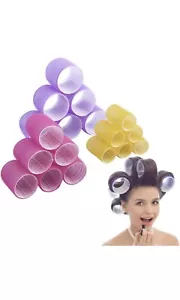 Jumbo Size Hair Roller Sets, Self Grip, Salon Hair Dressing Curlers, Hair Curler - Picture 1 of 7