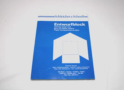 Schleicher & Schuell 2er Set Entwurfblock DIN A3 90/95 g/m² 50 Blatt