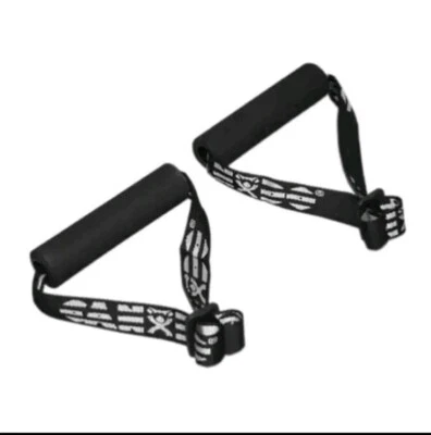 PAR de manijas de espuma CanDo para bandas o tubos de resistencia ejercicio terapia física Foto 1 de 4