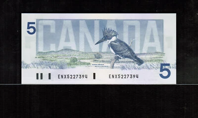 1986 Canada $5 DOLLARS Thiessen/Crow  Replacement ENX  Gem UNC - Image 1 of 2