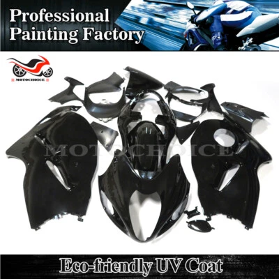 Glossy Black ABS Injection Fairing Kit For Suzuki Hayabusa GSXR1300R 1999-2007 Foto 1 de 4
